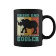 Vintage Retro Rhino Dad Like A Regular Dad Father's Day Coffee Mug