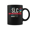 Vintage Salt Lake City Slc Airport Code Retro Air Travel Coffee Mug