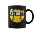 Vintage San Diego Sd Downtown Skyline Game Day Padre Coffee Mug