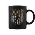 Vintage Usa American Flag I'm A Proud Lacrosse Grandpa Lax Coffee Mug