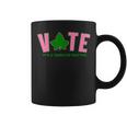 Vote Its A Serious Matter Pink And Green Coffee Mug