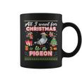 All I Want For Christmas Is A Pigeon Ugly Sweater Farmer Coffee Mug