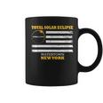Watertown New York Solar Eclipse 2024 Us Flag Coffee Mug