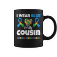 I Wear Blue For My Cousin Autism Awareness Support Coffee Mug