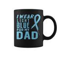 I Wear Light Blue For My Dad Prostate Cancer Ribbon Coffee Mug