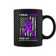 I Wear Purple For My Mom Mother Pancreatic Cancer Awareness Coffee Mug