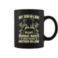 Wears Combat Boot Proud Military Mother In Law Son In Law Coffee Mug