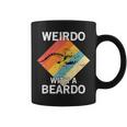 Weirdo With A Beardo Retro Vintage Bearded Dragon Coffee Mug