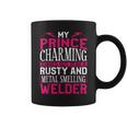Welder Welding Girlfriend Vintage My Prince Charming Turned Coffee Mug
