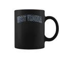 West Virginia Wv Vintage Sports Navy Coffee Mug