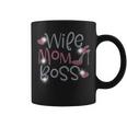Wife Mom Boss Bling Rhinestone Birthday Party Coffee Mug
