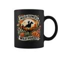 Wild Flowers Wild Horses Southern Cowgirl Riding Horse Coffee Mug