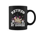 Wine And Cat Grandpa Retirement Gnome For Retired Dad Coffee Mug