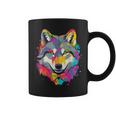 Wolf Gay Pride Lgbt Rainbow Flag On Wolf Lgbtq Coffee Mug