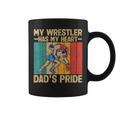 My Wrestler Has My Heart Wrestling Dad Father's Day Coffee Mug