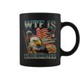 Wtf Is A Kilometer Eagle Badge American Burger 4Th Of July Coffee Mug