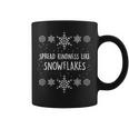 Xmas Themed Spread Kindness Like Snowflakes Merry Christmas Coffee Mug