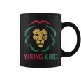 Young King African Lion Boy Black History Month African Boys Coffee Mug