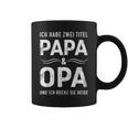 Zwei Titel Papa Opa Füratertag Geburtstag Weihnachten Tassen