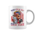 Make 4Th Of July Great Again Trump Drinking Beer Coffee Mug