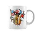 4Th Of July Hotdog Sunglasses American Flag Usa Patriotic Coffee Mug