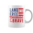 America Land Of The Free Because Of The Brave Retro Coffee Mug