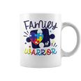 Autism Awareness Family Of Warrior Bro Sis Mom Dad Awareness Coffee Mug