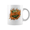 Boston Basketball On Fire Fan Coffee Mug