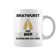 Bratwurst Und Bier Um Um Bin Ich Hier Hier Gray S Tassen