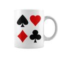Cartes À Jouer Symboles Diamants Pique Clubs Coeurs Couleurs Tasse
