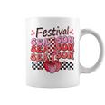 Checkered Lightning Festival Season Strawberry Fruit Lover Coffee Mug