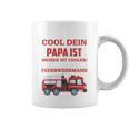 Children's Egal Wie Cool Dein Papa Meiner Ist Fireman Tassen