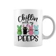 Chillin' With My Peeps Bunny Cat Easter Coffee Mug