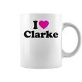 Clarke Love Heart College University Alumni Coffee Mug