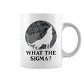 Cool Meme Moon Alpha Wolf What The Sigma Coffee Mug