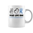 Cool Peace Love Cure National Diabetes Month November 2023 Coffee Mug