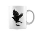 Cuervo Pájaro Cuervo Tatuaje Taza de café