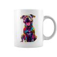 Cute Rainbow Pitbull Mom Dog Lover Pit Bull Owner Women's Coffee Mug