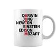 Darwin Jung Newton Einstein Edison Mozart Autism Awareness Coffee Mug