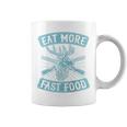 Eat More Fast Food Lustiger Hirsch Jagd Papa Witz Raglan Tassen