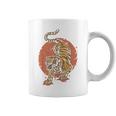 Fearless Japanese Tiger Sun Vintage Coffee Mug