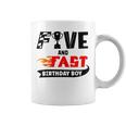 Five And Fast Birthday Boy Race Car 5Th Birthday Racer Coffee Mug