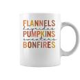 Flannels Hayrides Pumpkins Vintage Sweaters Bonfires Autumn Coffee Mug