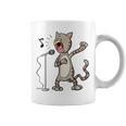 Cat Singing Karaoke Coffee Mug