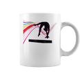 Girls Gymnastics Balance Beam Swirl Coffee Mug