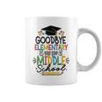 Goodbye Elementary Next Stop Middle School Groovy Graduation Coffee Mug