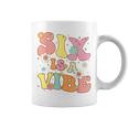 Groovy 6Th Birthday Six Is A Vibe 6 Year Old Girls Boys Kid Coffee Mug