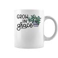 Grow In Grace Succulent Plant Faith Christian Cute Coffee Mug