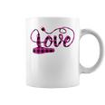 Hair Stylist Valentine Pink Buffalo Plaid Beauty Salon Coffee Mug