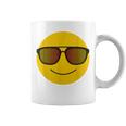 Happy Yellow Cartoon Face Party Sunglass Glasses Coffee Mug